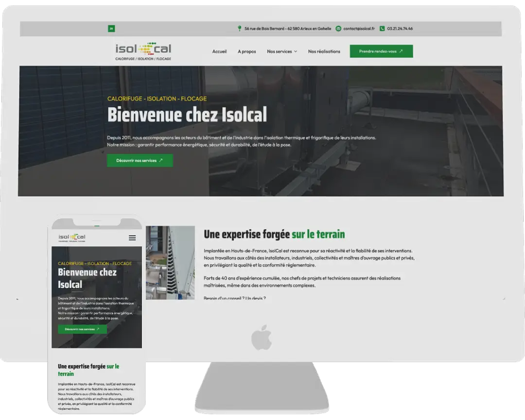 mockup - site isolcal